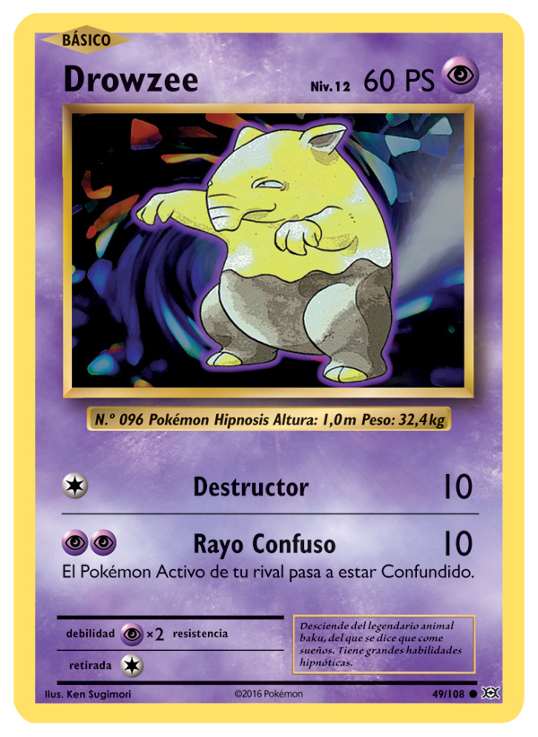 Carta de la expansión Evoluciones
