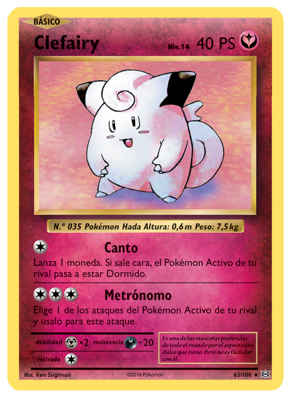 Carta de la expansión Evoluciones