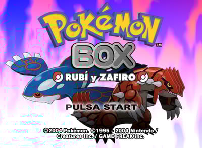 Descarga - Pokémon Box: Rubí y Zafiro