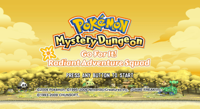 Descarga - Pokémon Mystery Dungeon - Go For It! Radiant Adventure Squad