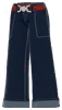 Pantalón vaquero ancho(Negro)