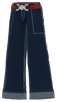 Pantalón vaquero ancho(Negro)
