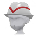 Fedora con raya(Blanco)