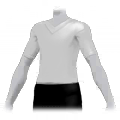 Camiseta con cuello en pico(Blanco)