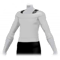 Camiseta de cuello barco(Blanco)