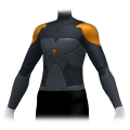 Parte superior del traje de Matière(Negro y naranja)