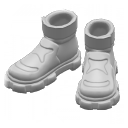 Zapatillas con suela gruesa(Blanco)