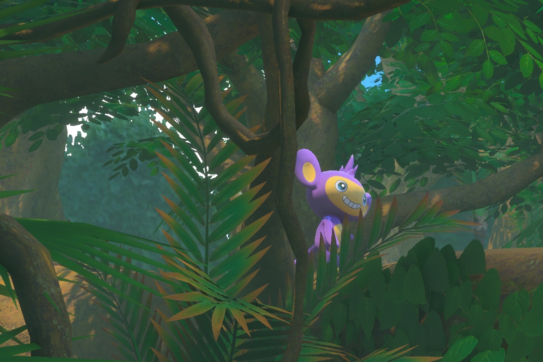 Fotografía de Aipom de ★★★ en New Pokémon Snap