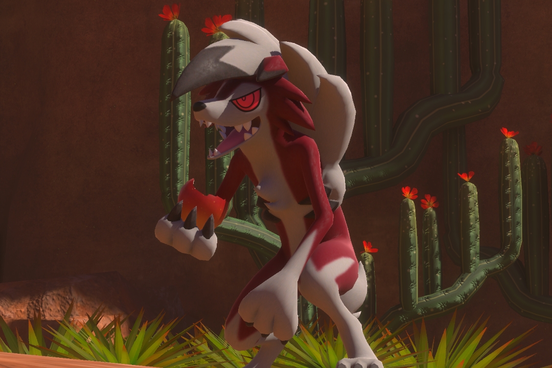 Fotografía de Lycanroc de ★★★ en New Pokémon Snap