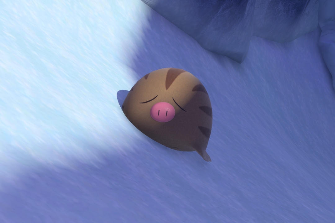 Fotografía de Swinub de ★★ en New Pokémon Snap