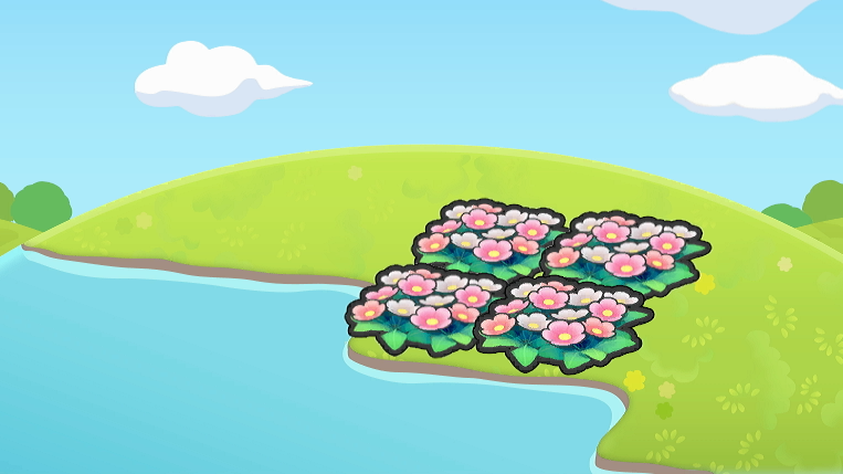 Lecho de flores ribereño