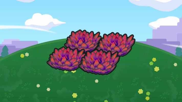 Herbazal rojo elevado