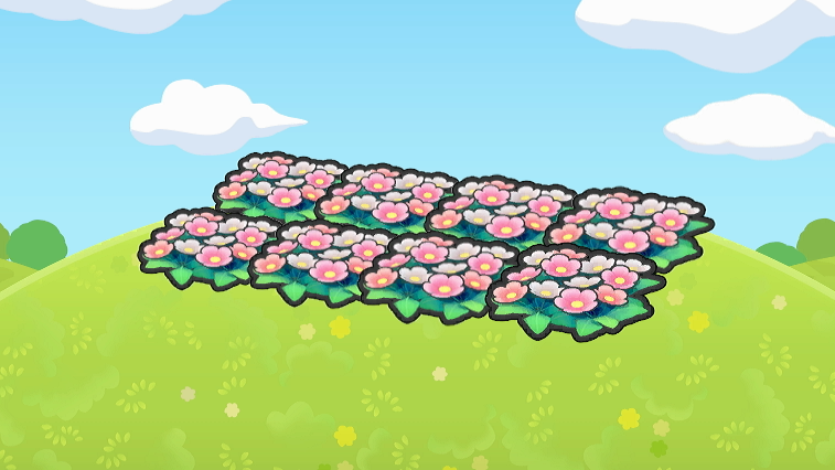 Gran lecho de flores