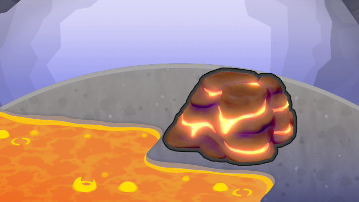 Zona de lava candente