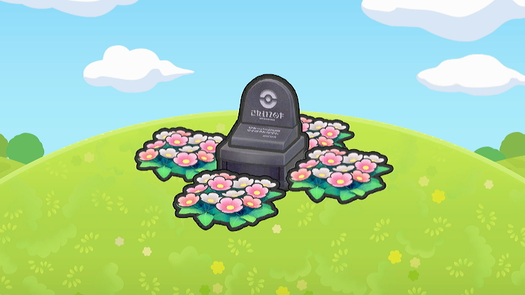 Tumba con lecho de flores