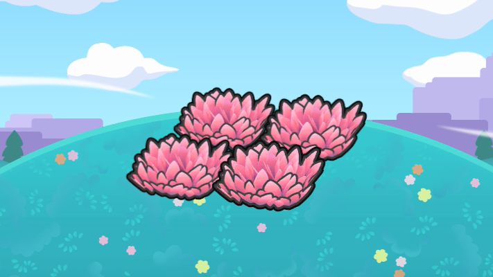 Herbazal rosa elevado