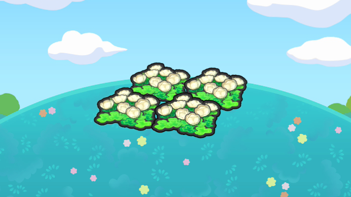 Lecho de flores esponjoso