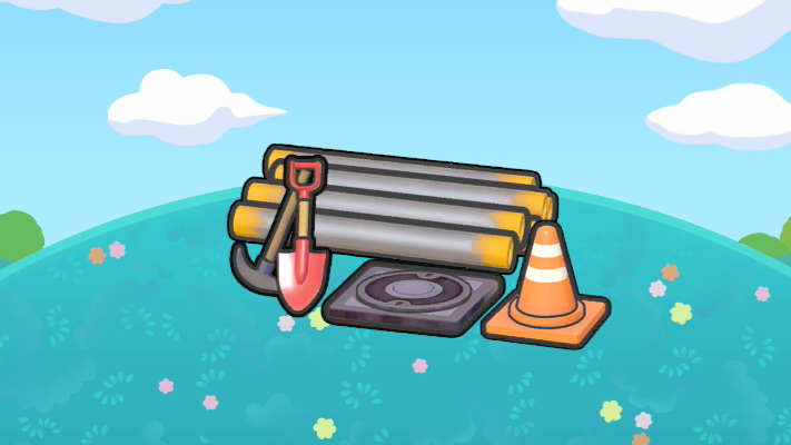 Tapa de alcantarilla en obras