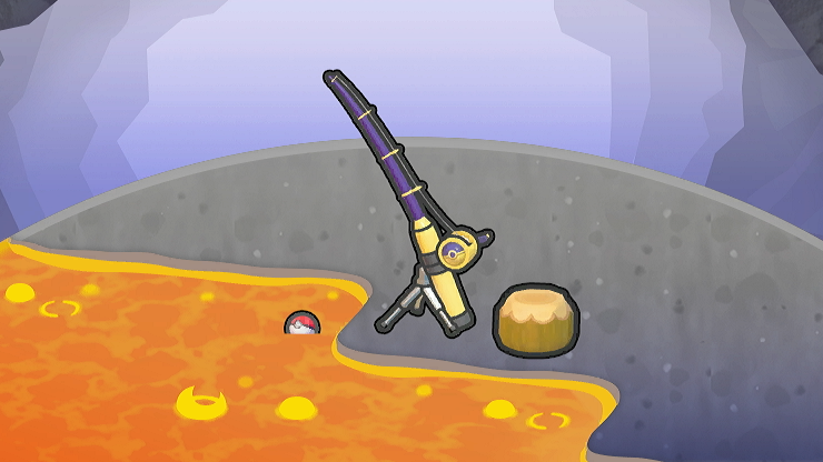 Zona de pesca en lava