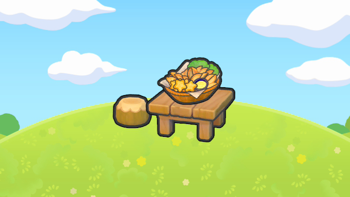 Mesa con patatas electrizantes