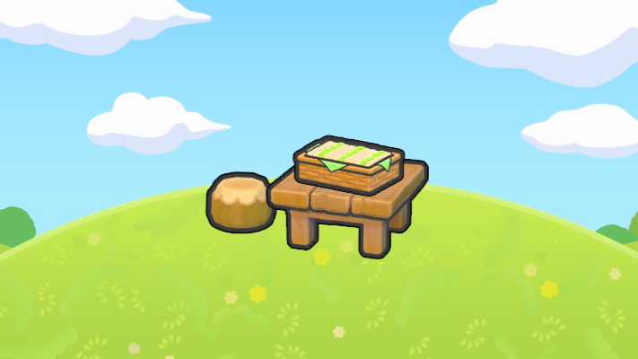 Mesa con sándwiches vegetales