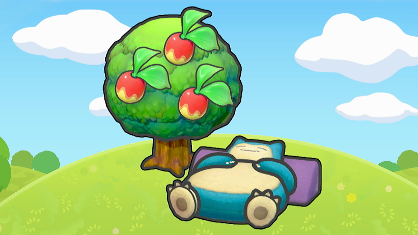 Cama dormilón bajo un árbol