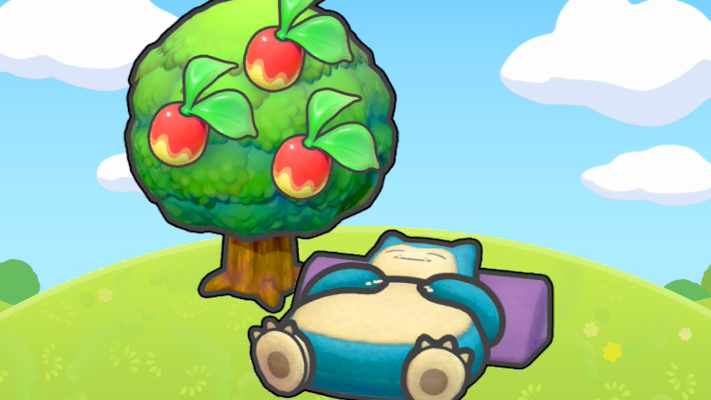 Cama dormilón bajo un árbol