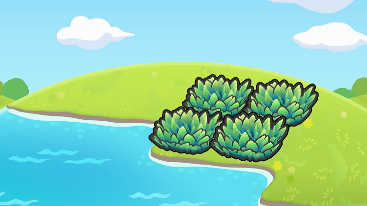 Herbazal verde marino