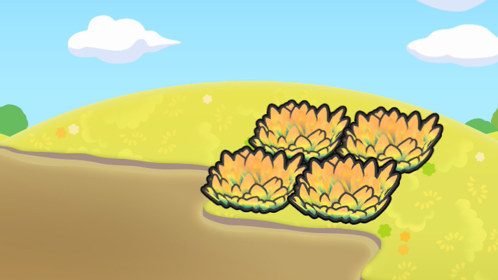 Herbazal amarillo en lodazal