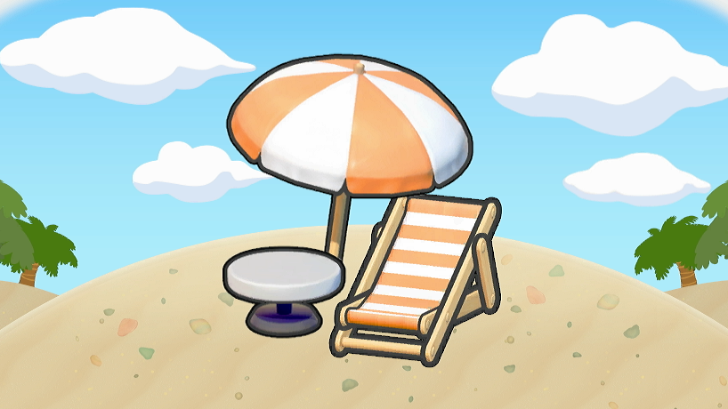 Zona de descanso playera