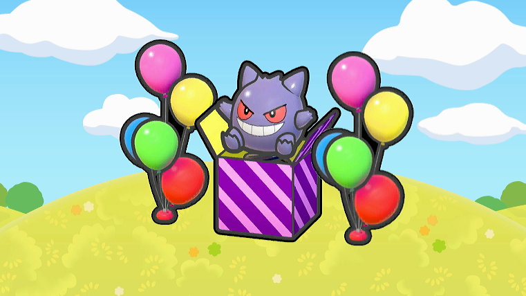 Caja sorpresa con globos