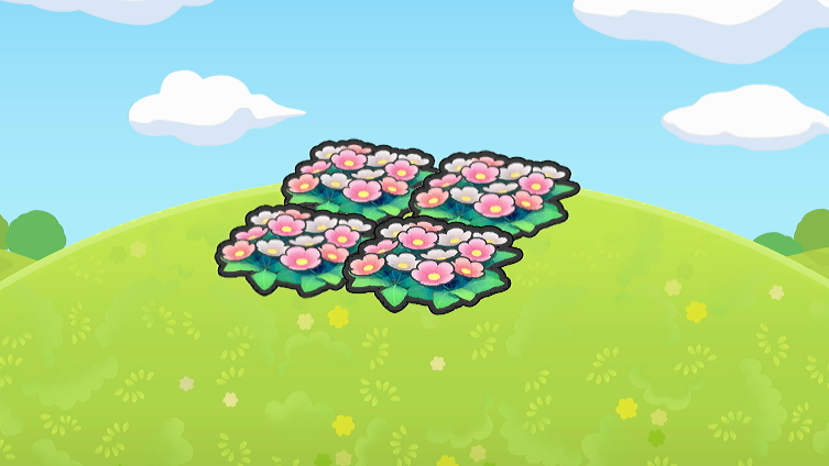 Lecho de flores hermoso