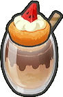 Batido de postre de café