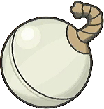 Bola de pirotecnia blanca