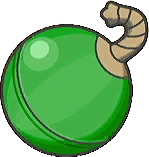 Bola de pirotecnia verde