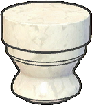 Capitel de columna redonda