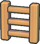 Escalera de mano de madera