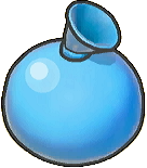 Globo de pintura azul claro