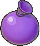 Globo de pintura morada