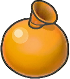 Globo de pintura naranja