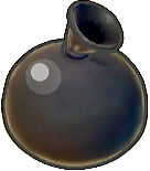 Globo de pintura negra