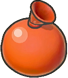 Globo de pintura roja