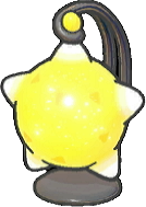 Lámpara meteoro amarilla