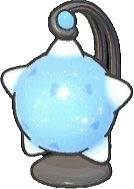 Lámpara meteoro azul