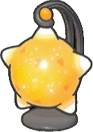 Lámpara meteoro naranja