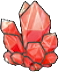Mineral rojo
