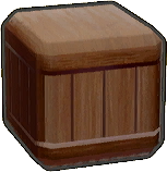 Pilar de madera bajo