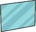 Plancha de cristal diagonal