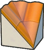 Tejado de ladrillo hundido