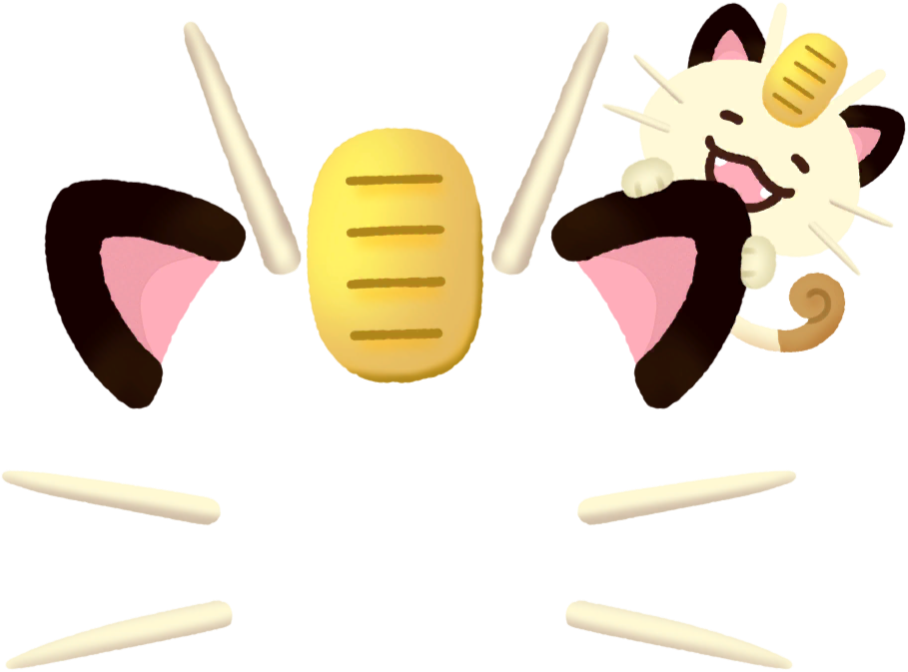 Máscara de Meowth en Pokémon Smile